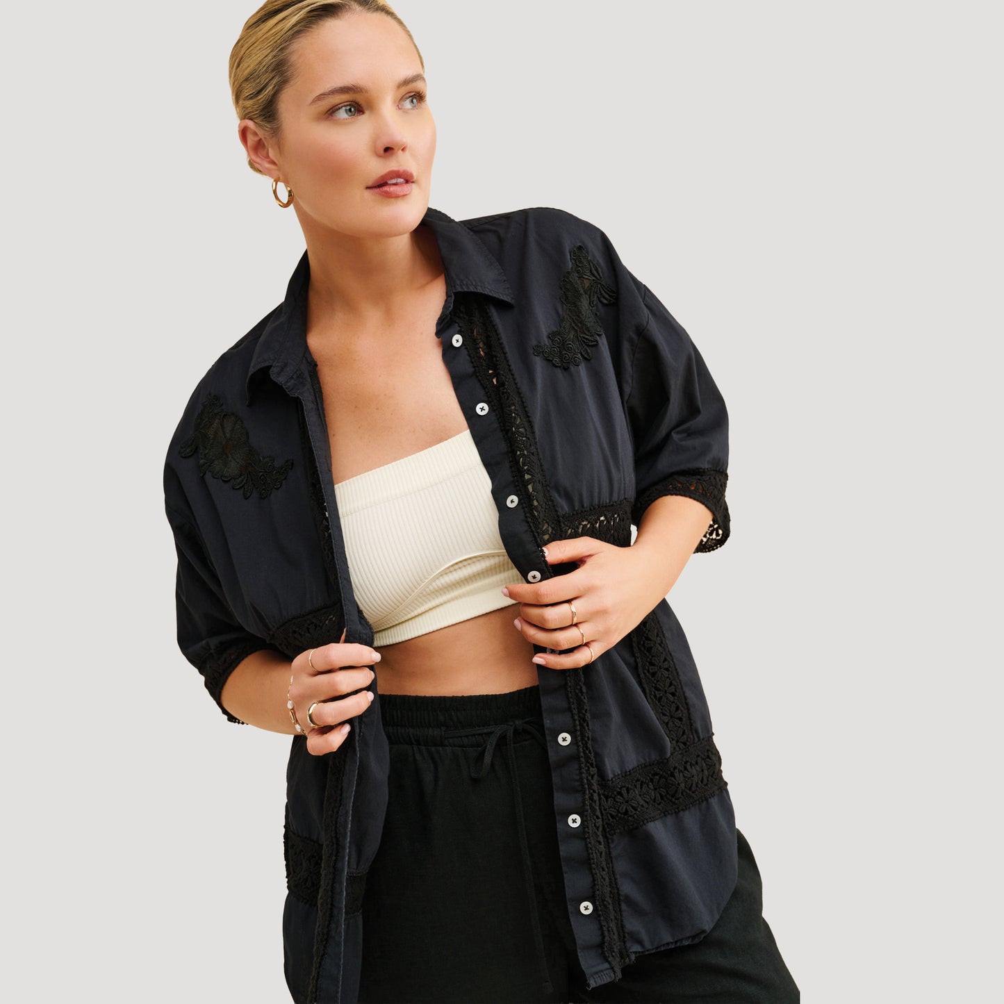 Crochet Button Down