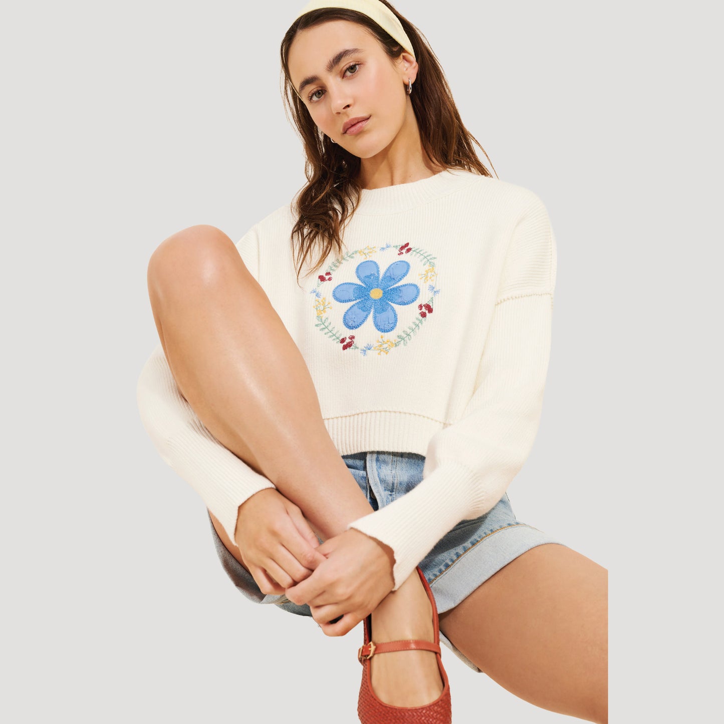 Embroidered Easy Street Sweater