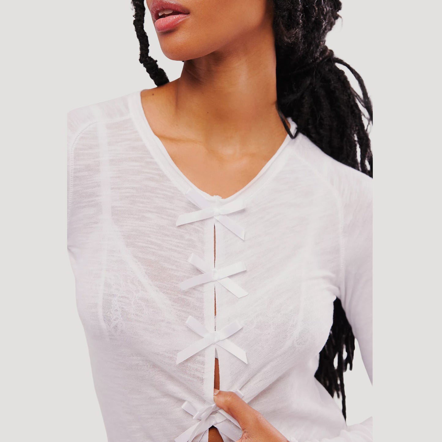 Tricia Fix Be My Baby Bow Long-Sleeve Tee
