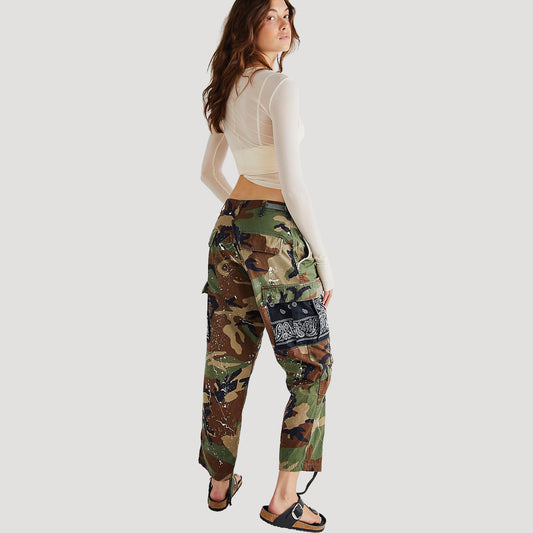 Tricia Fix Camo Bandana Cargo Pants