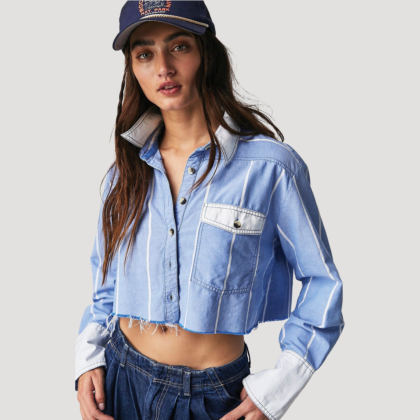 Tricia Fix Reworked Manchester Crop Top
