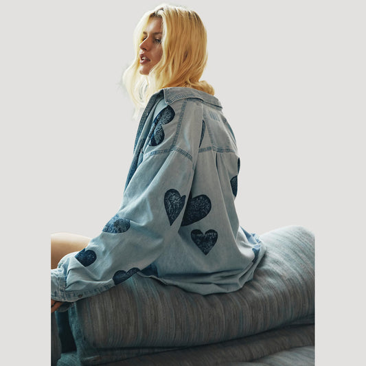 Tricia Fix Heart Denim Shirt