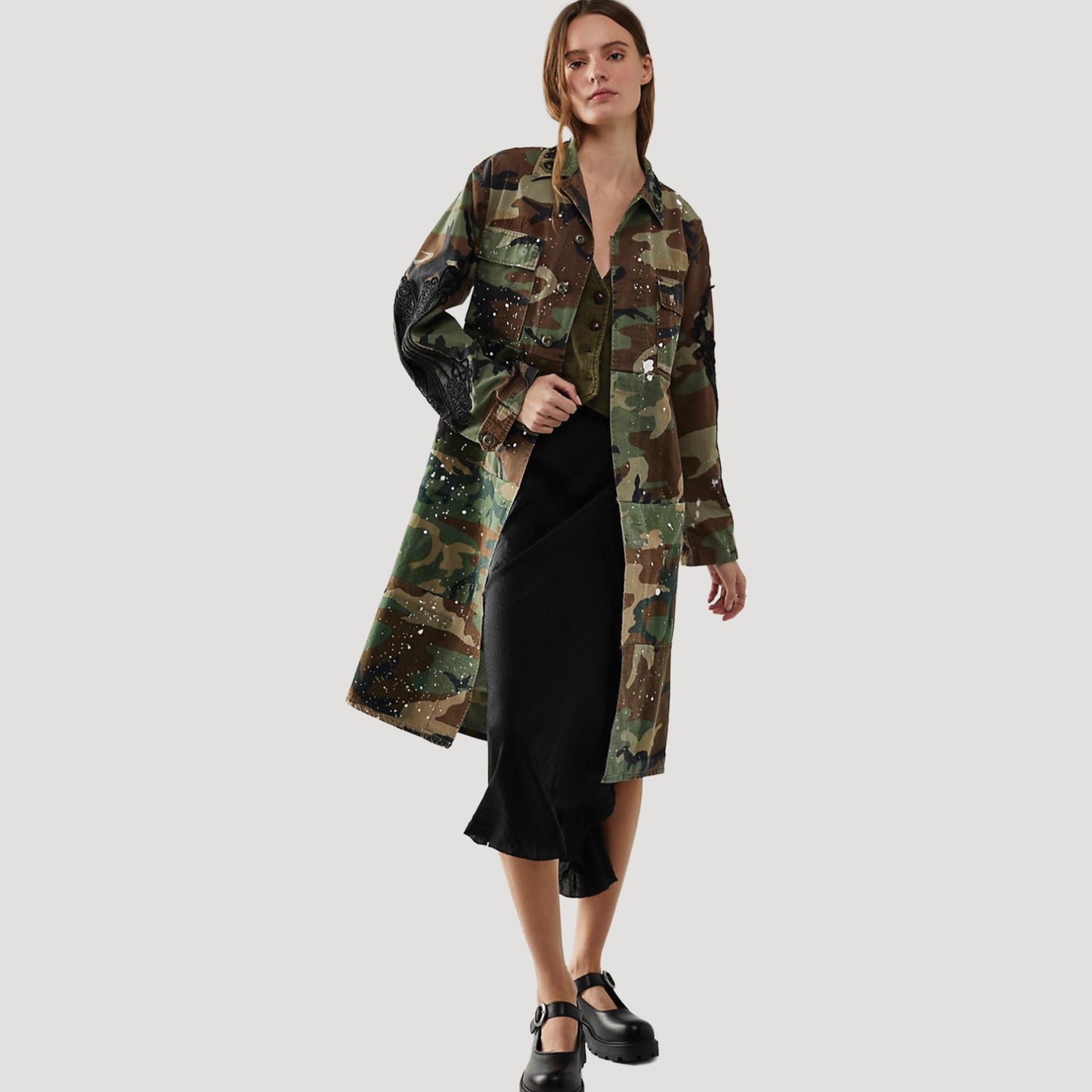 At Ease Camo Trench