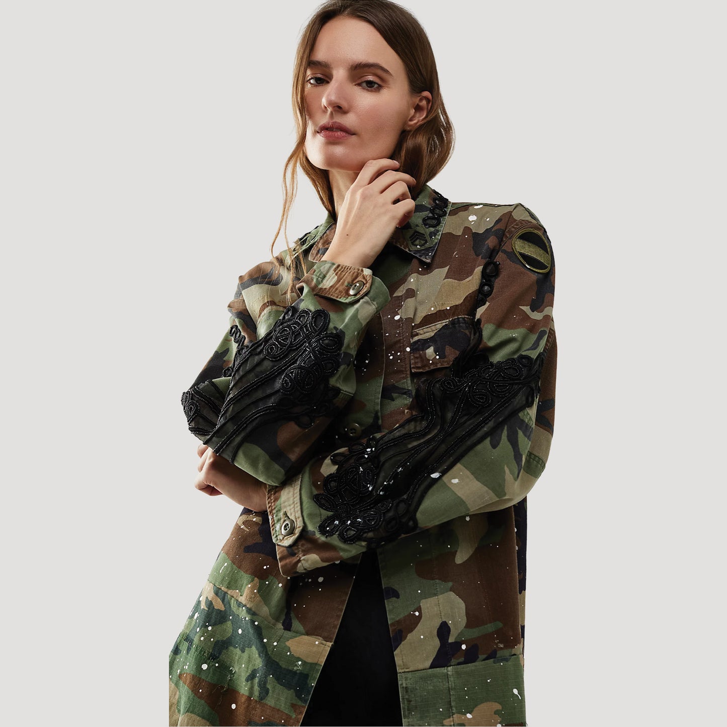 At Ease Camo Trench