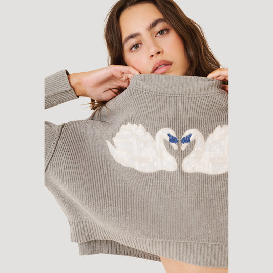 Embroidered Easy Street Sweater