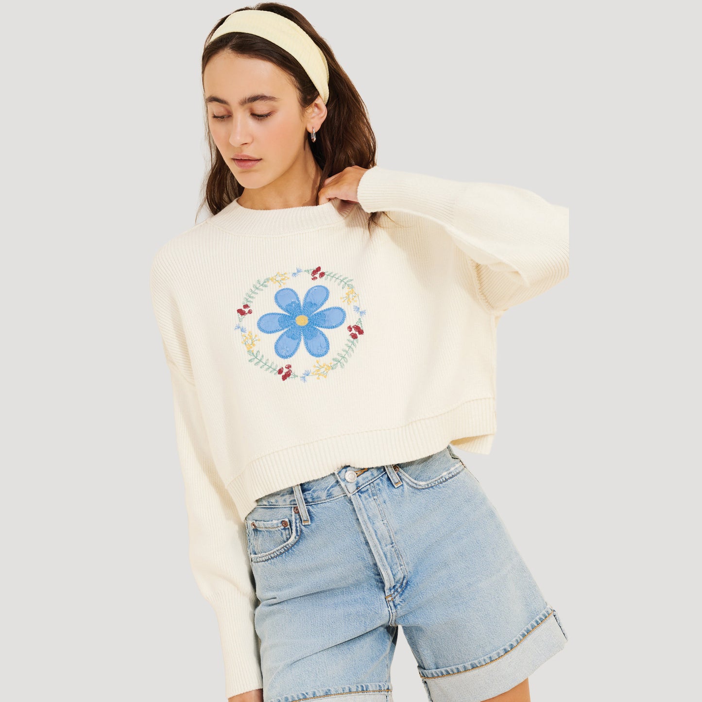 Embroidered Easy Street Sweater