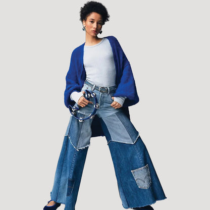 FP x Tricia Fix Reworked Denim Bell Jeans