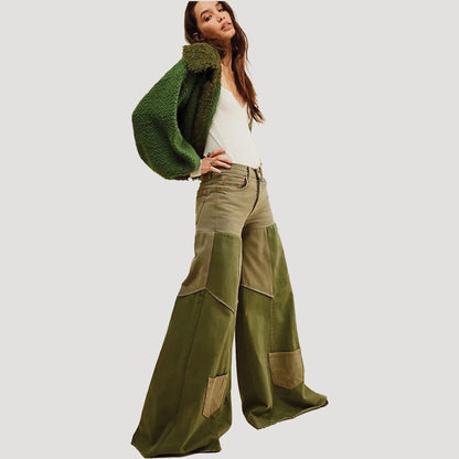FP x Tricia Fix Reworked Denim Bell Jeans