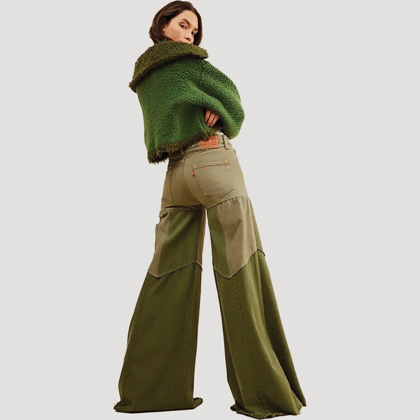 FP x Tricia Fix Reworked Denim Bell Jeans