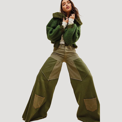 FP x Tricia Fix Reworked Denim Bell Jeans