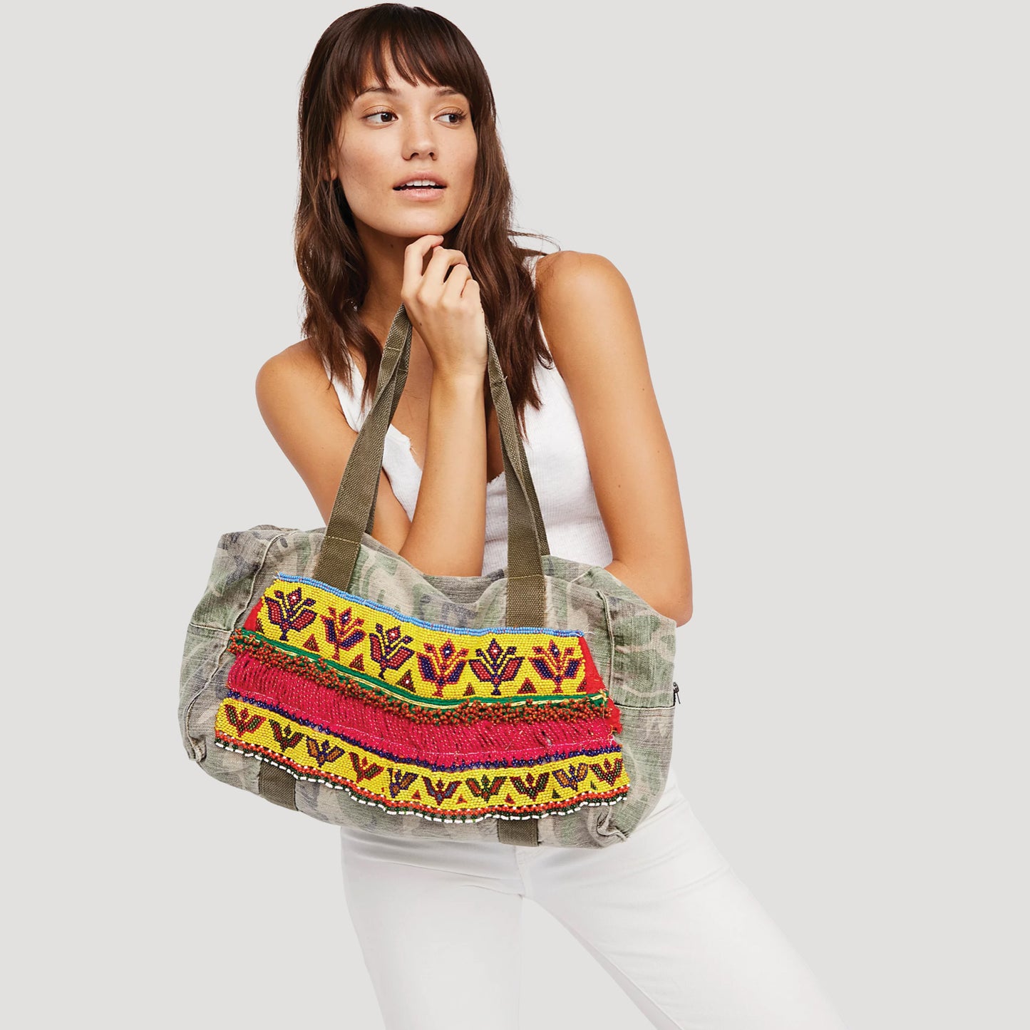 Hmong Embellished Tote