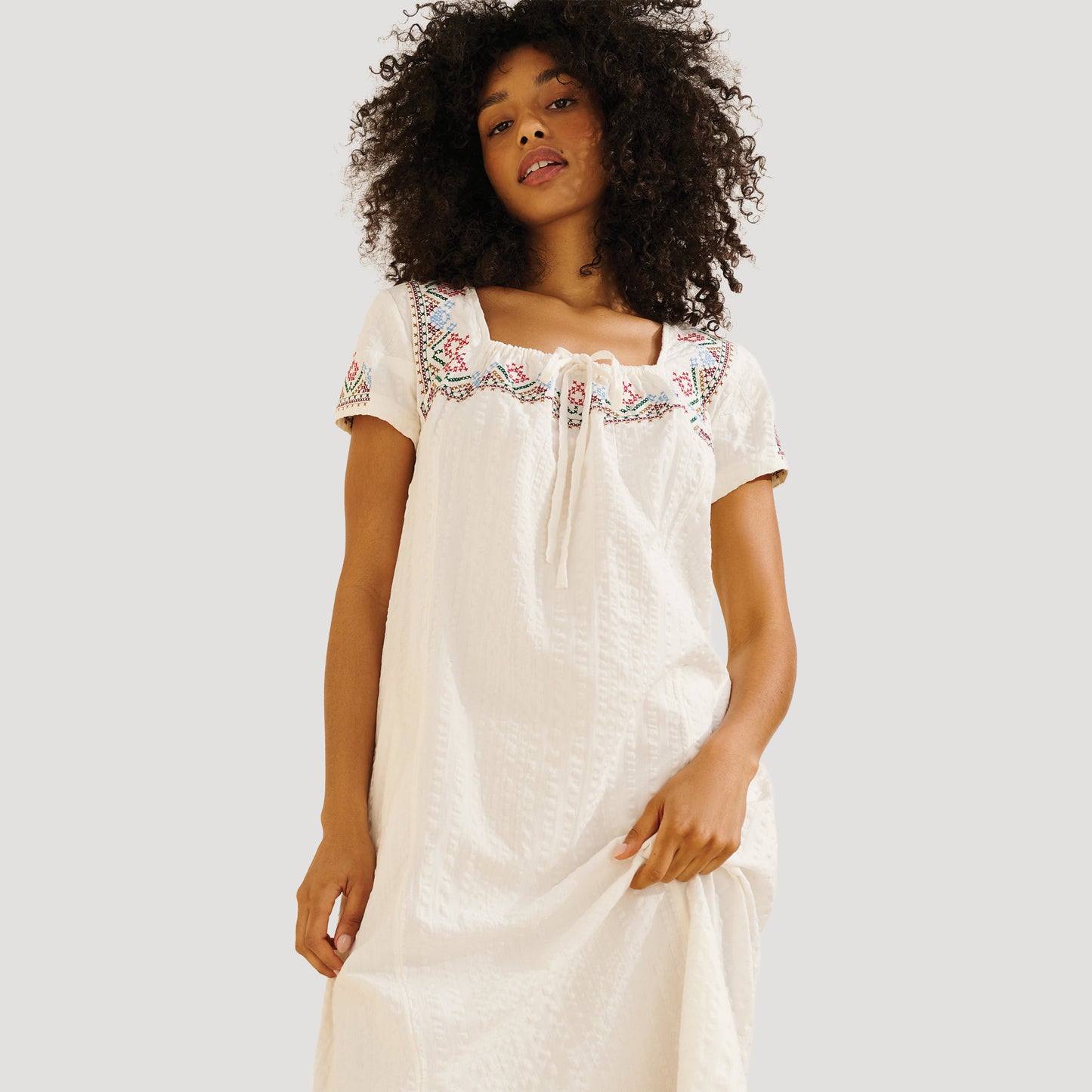 Reworked Cross Stitch Aria Midi dress