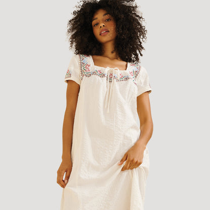 Reworked Cross Stitch Aria Midi dress