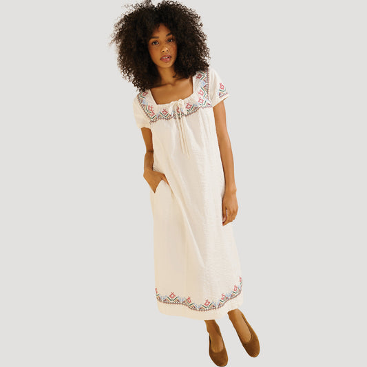 Reworked Cross Stitch Aria Midi dress