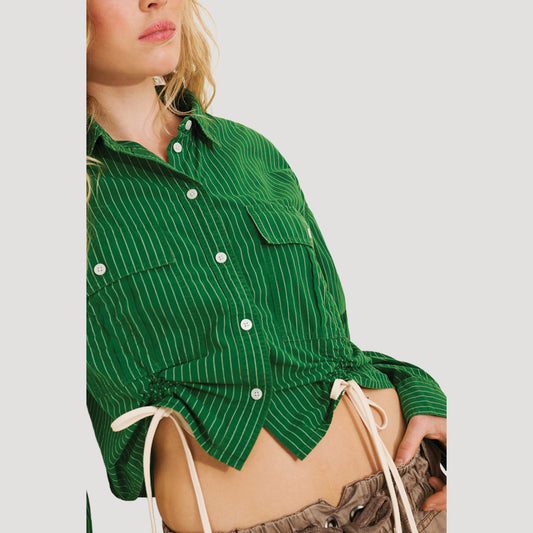Reworked Drawcord Buttondown Shirt