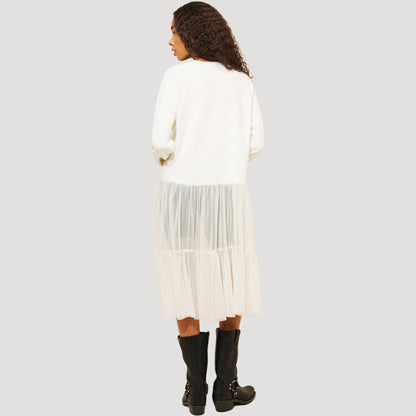 Reworked NYC Sweatshirt Twofer Tunic