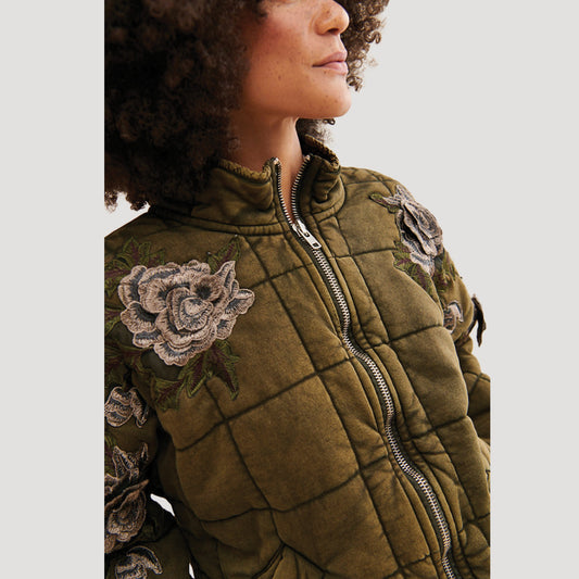Rose Bomber Jacket