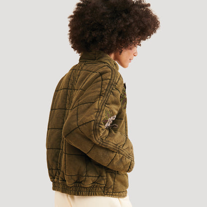 Rose Bomber Jacket