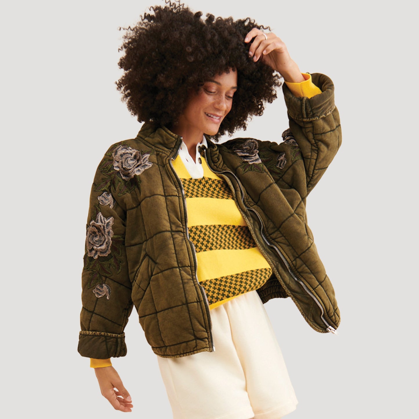 Rose Bomber Jacket