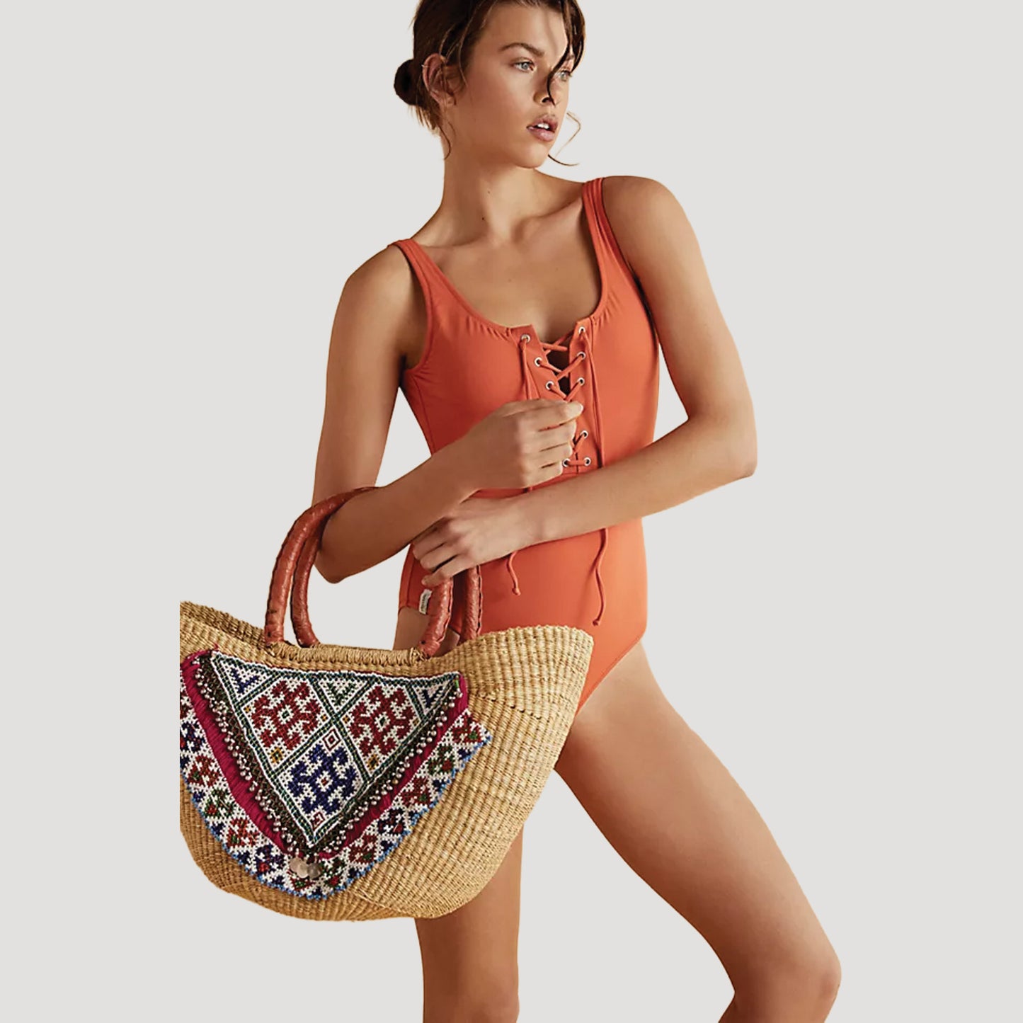 Sandy Shores Embellished Tote