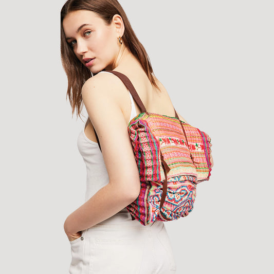 Toucan Embellished Knapsack