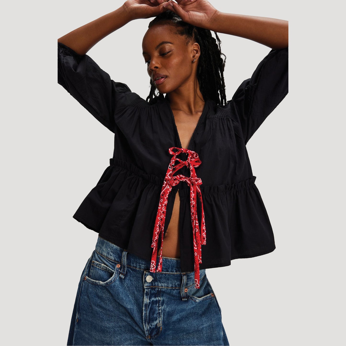 Tricia Fix Bandana Tied Up Top