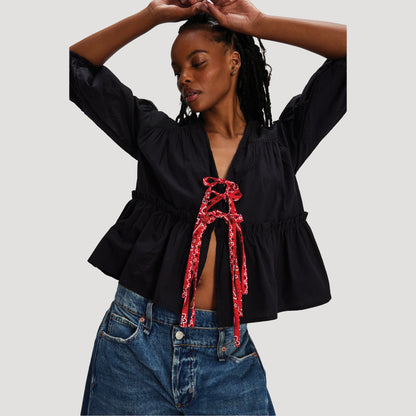 Tricia Fix Bandana Tied Up Top