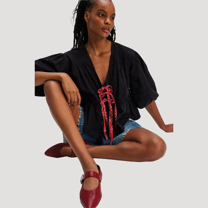 Tricia Fix Bandana Tied Up Top
