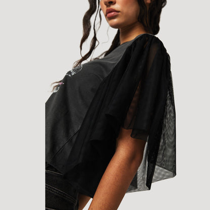 Tricia Fix Butterfly Bubble Sleeve Top