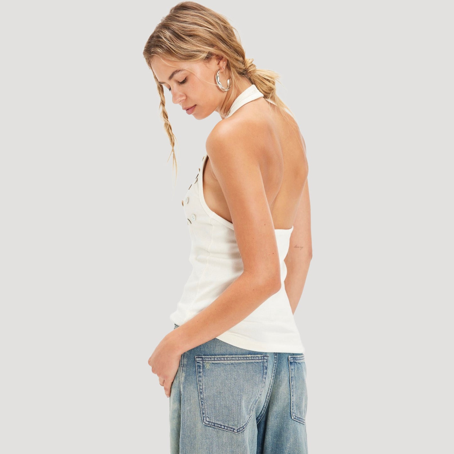 Tricia Fix Button Me Up Halter