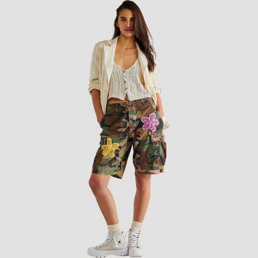 Tricia Fix Chenille Cargo Shorts