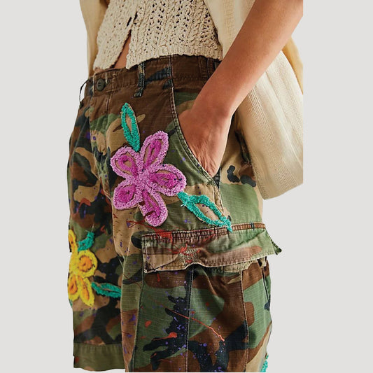 Tricia Fix Chenille Cargo Shorts