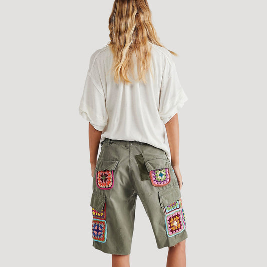Tricia Fix Crochet Cargo Shorts