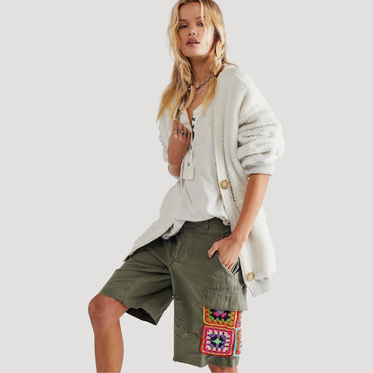 Tricia Fix Crochet Cargo Shorts