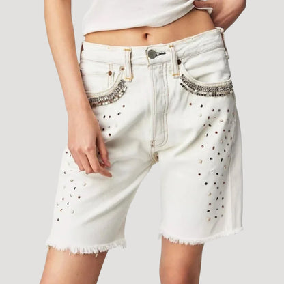 Tricia Fix Embellished Knee-Length Shorts