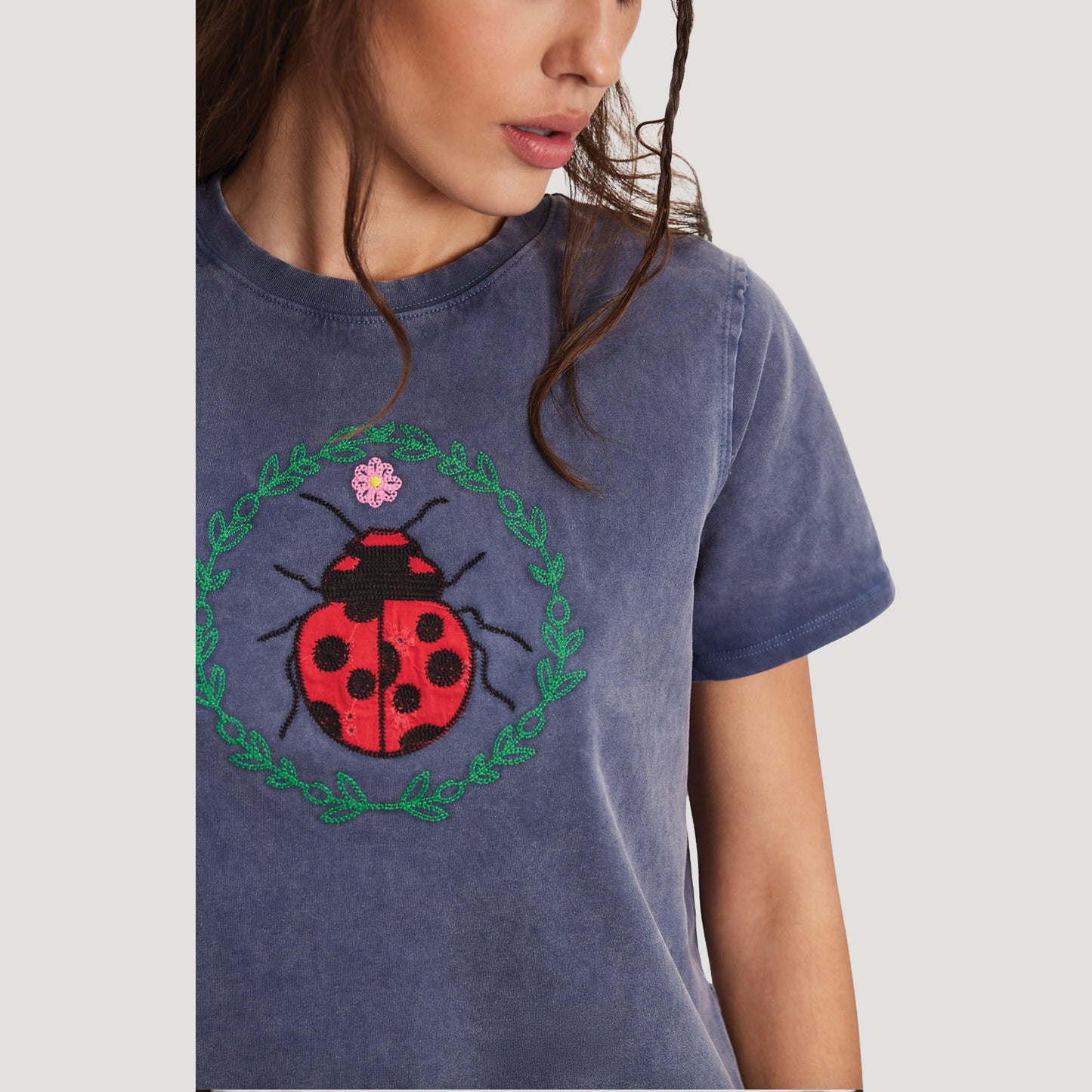 Tricia Fix Eyelet Animal Tee