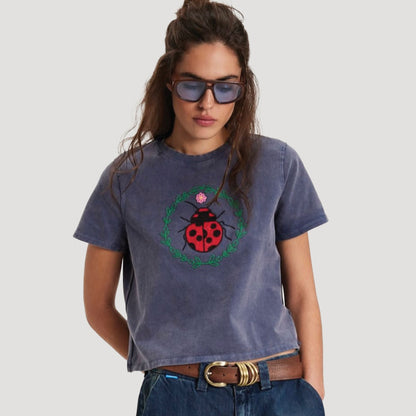 Tricia Fix Eyelet Animal Tee