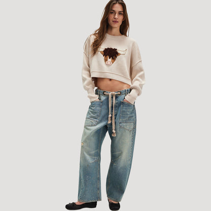 Tricia Fix Farm Friends Easy Street Crop Pullover