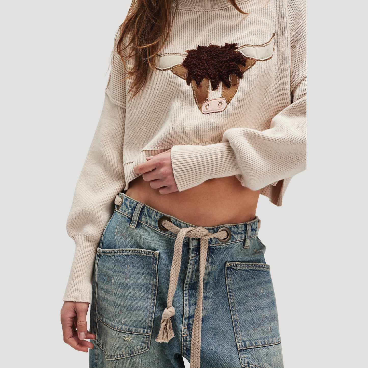 Tricia Fix Farm Friends Easy Street Crop Pullover