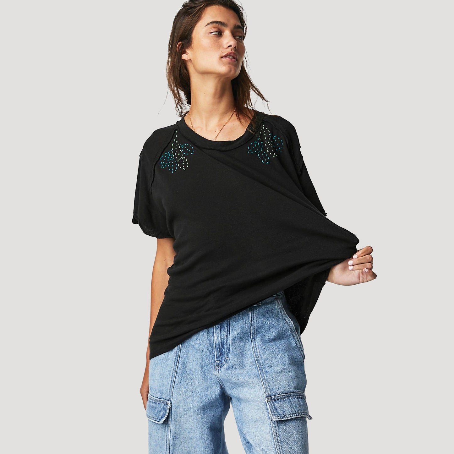 Tricia Fix Foliage Stitch Tee