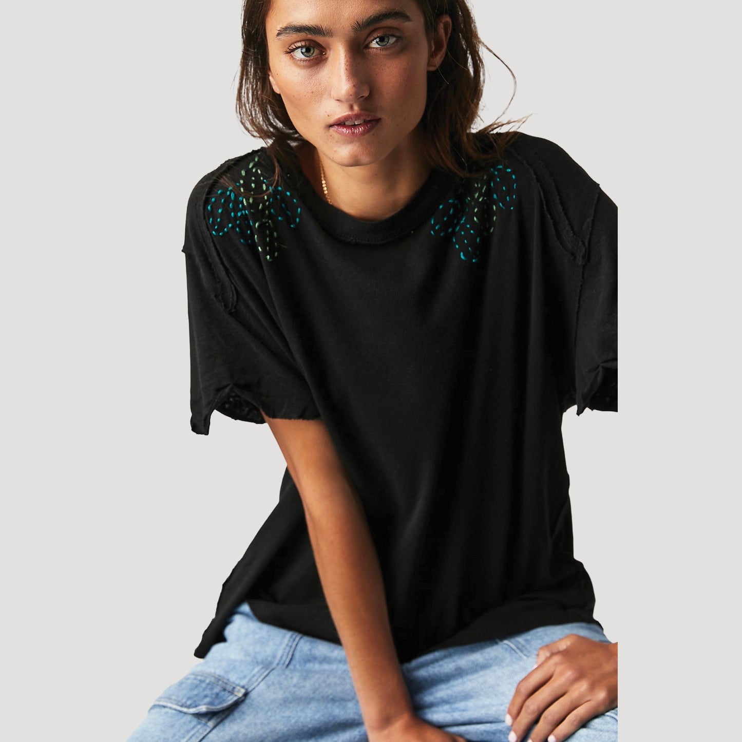 Tricia Fix Foliage Stitch Tee