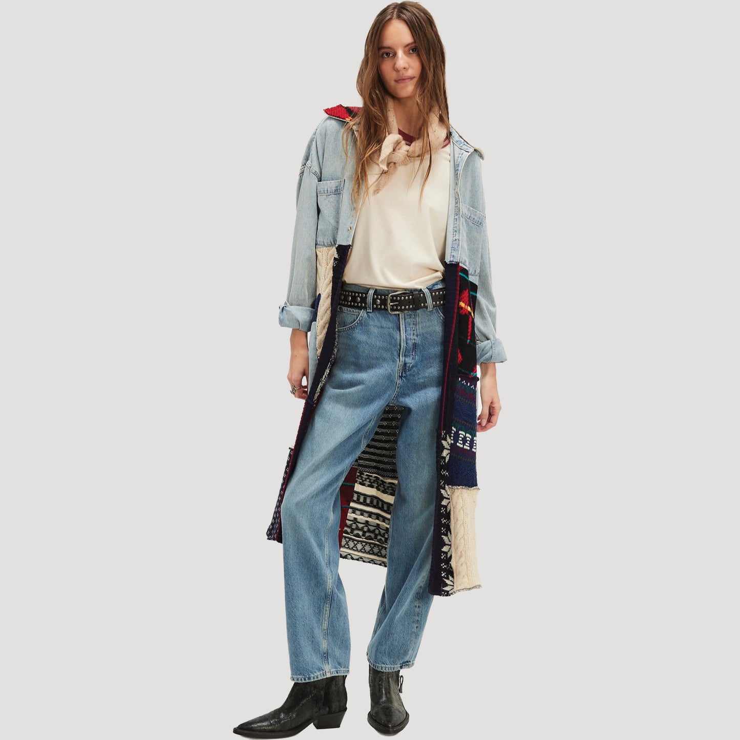 Tricia Fix Freddie Denim Maxi Shirt