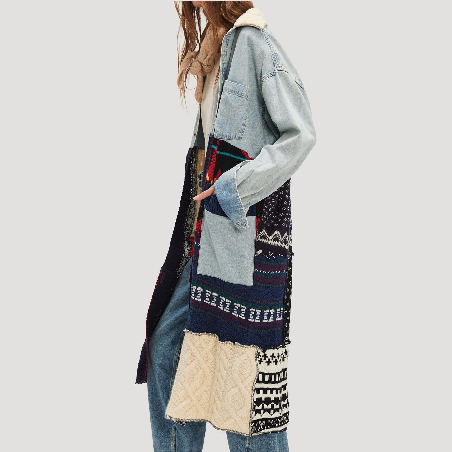 Tricia Fix Freddie Denim Maxi Shirt