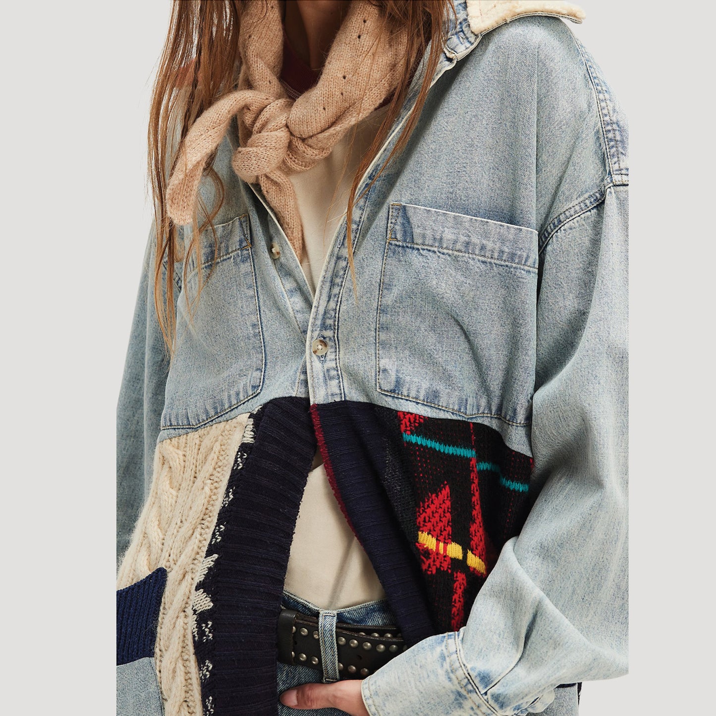 Tricia Fix Freddie Denim Maxi Shirt