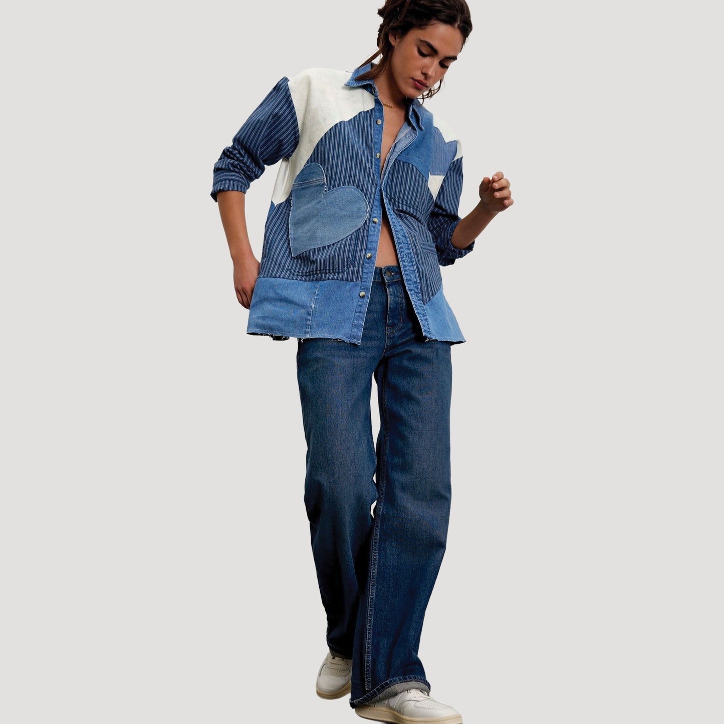 Tricia Fix Heart Applique Shirt