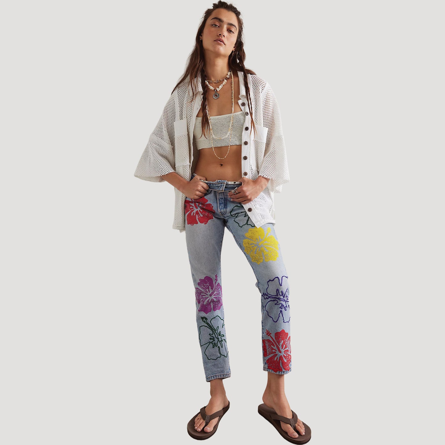 Tricia Fix Hibiscus Jeans