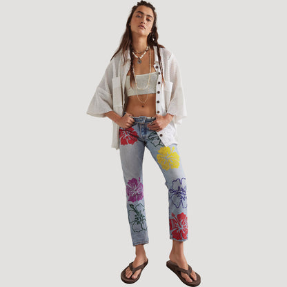 Tricia Fix Hibiscus Jeans