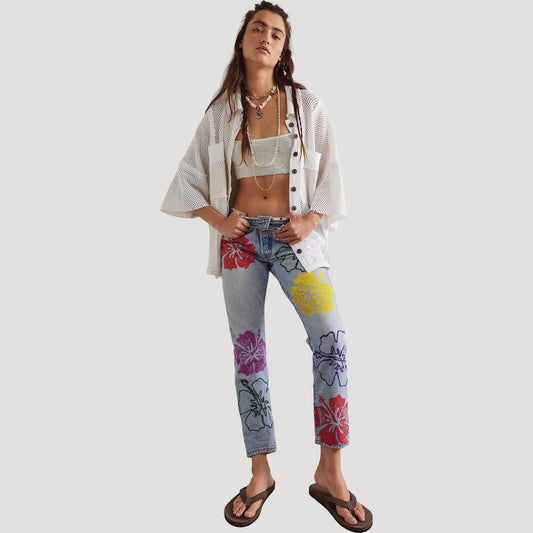 Tricia Fix Hibiscus Jeans