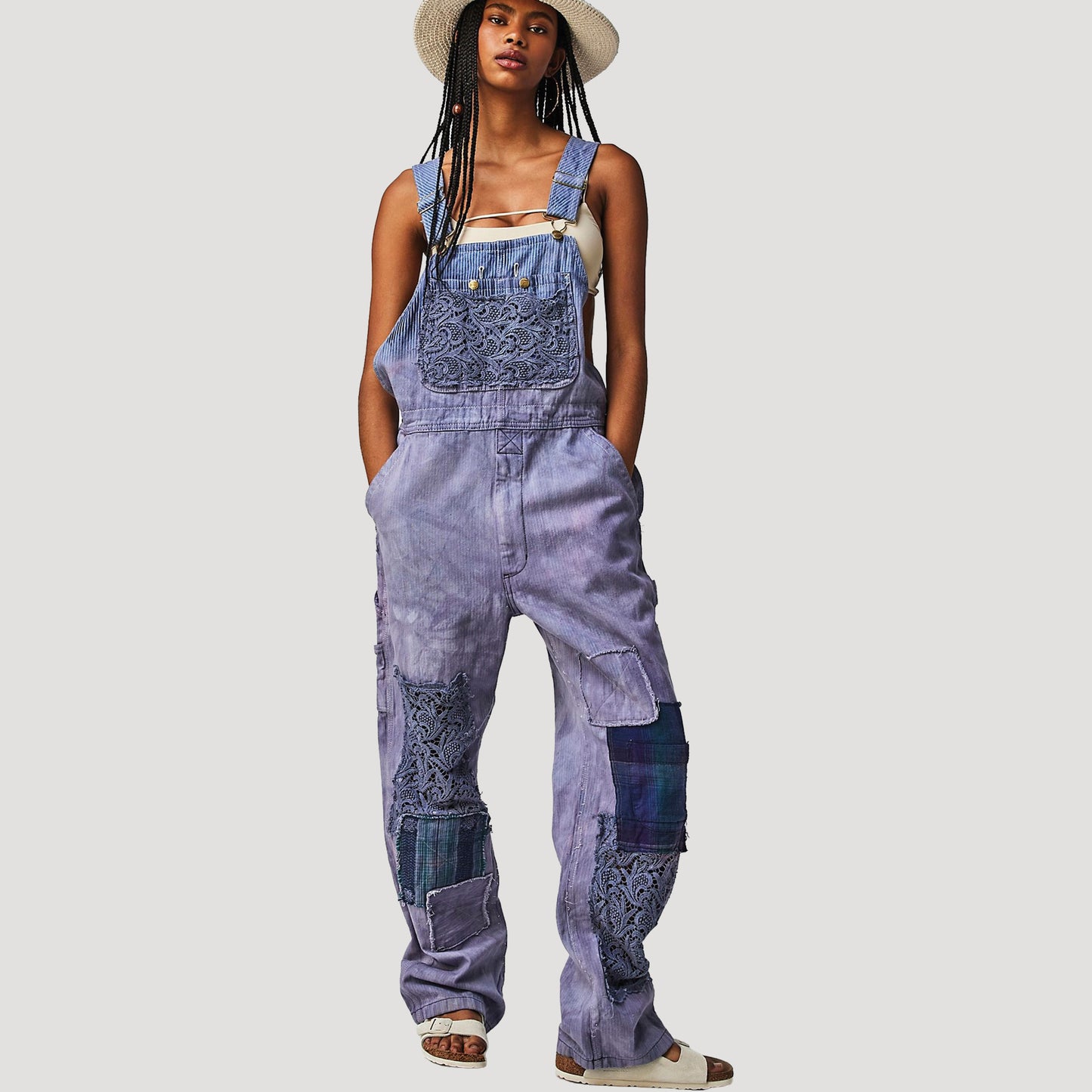 Tricia Fix Hickory Stripe Overalls