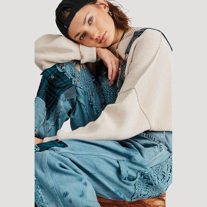 Tricia Fix Hickory Stripe Overalls